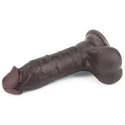 LoveToy SlidingSkin Gode Sliding Skin 15 x 4.8 cm Marron